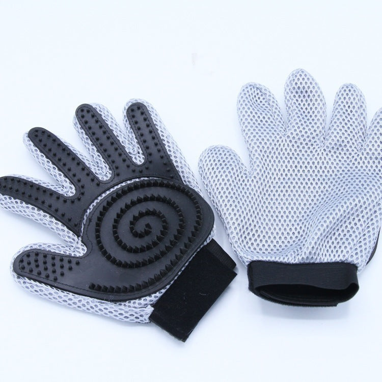 Dog Grooming Gloves with Massage & De-Shedding