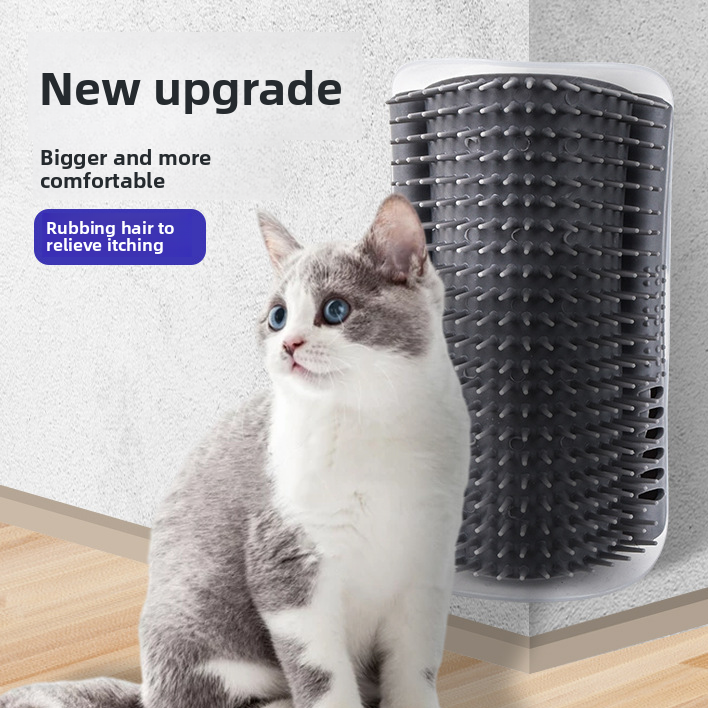 Cat Grooming Brush with Catnip - Massage & De-Shedding