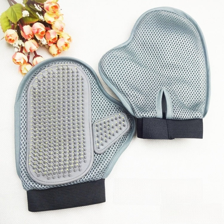 Dog Grooming Gloves with Massage & De-Shedding